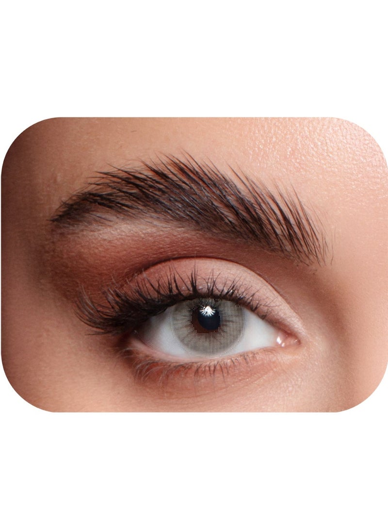 Elite brand monthly contact lenses, one pair per box, cinnamon color - Image 1